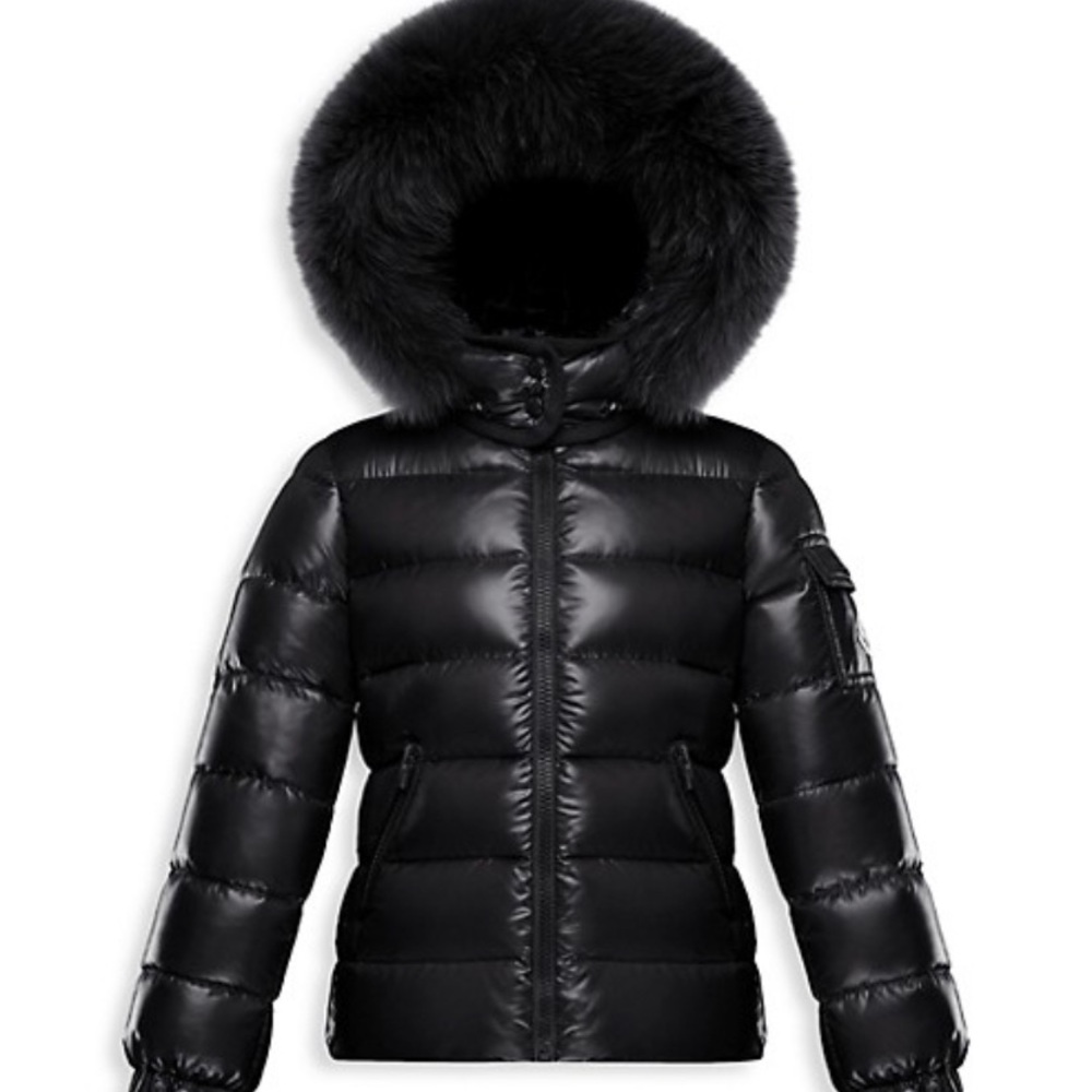 Moncler Unisex Bady Fox Fur-Trim Down Coat